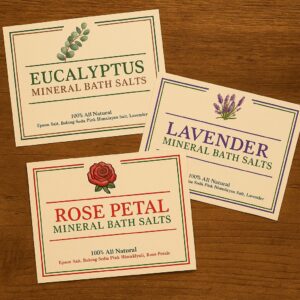 Bath Salts Labels 2025