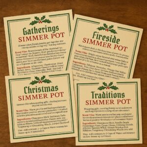 Simmer Pot Labels 2025